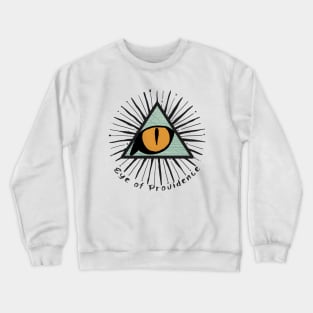 Cat eye - the eye of providence Crewneck Sweatshirt